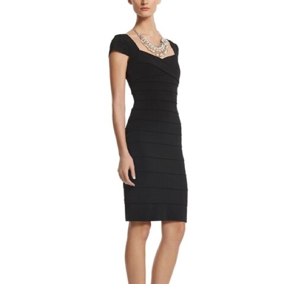 WHBM BLACK ULTRA SLIMMING DRESS - Picture 11 of 11